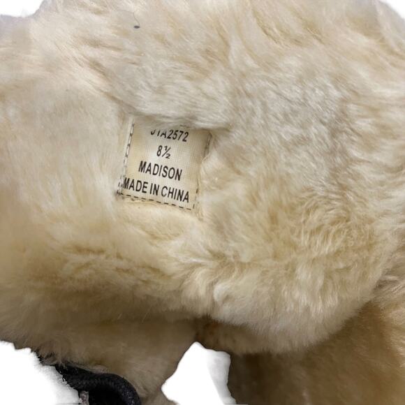 US Polo Assn Madison Black And Cream Faux Fur Lined Boots - Picture 10 of 10